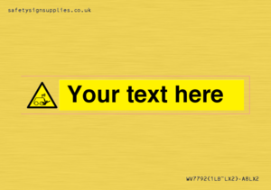 Custom warning run over by operator controlled machine